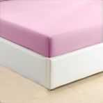 Monohome %100 Pamuklu Ranforce Fitted Pudra Tek Kişilik Lastikli Çarşaf 100*200 - 100 x 200 cm