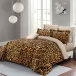 Monohome Anneler Günü %100 Pamuk Percale Çeyizlik Luxury 5d Dijital Çift Kişilik Nevresim Takımı Turkuaz - Bej - Kahverengi - 200 x 220 cm