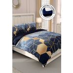 Monohome Arty Blue 3D Pamuk Saten Çift Kişilik Nevresim Takımı
