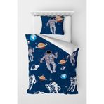 Monohome Astro Blue 3d Pamuk Saten Çocuk Nevresim Takımı