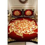 Monohome Baroque Design Jakar Dokuma Pamuklu 3D Dijital Baskı Pike Takım