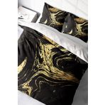 Monohome Black Design 3D Pamuk Saten Çift Kişilik 200x220 cm Nevresim Takımı