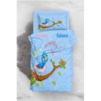 MONOHOME Blue Chichk 3D Pamuk Saten Bebek Nevresim Takımı, monohome16616