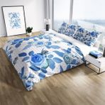 Monohome Blue Rose Freshness Naturel Renkli Çift Kişilik 200x220 cm Nevresim Takımı
