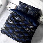 Monohome Blue Suite 3D Pamuk Saten Çift Kişilik Nevresim Takım
