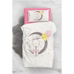 MONOHOME Bunny Girl 3D Pamuk Saten Bebek Nevresim Takımı 100x150, monohome1771