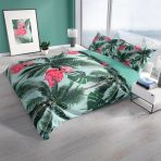 Monohome Cattleya Flamingo II 3D Pamuk Saten Çift Kişilik Nevresim Takımı
