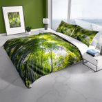 Monohome Cattleya Forest I 3d Pamuk Saten Çift Kişilik Nevresim Takımı