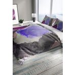 Monohome Cattleya Mandala 3D Pamuk Saten Çift Kişilik Nevresim Takımı