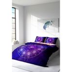 MONOHOME Çift Kişilik Astroloji Desenli 3D Digital Pamuk Saten Nevresim Takımı, monohome3503HF