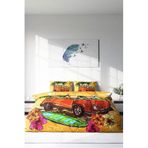 MONOHOME Çift Kişilik Lastikli Çarşaflı Pamuk Saten Nevresim Takımı Caravan, monohome62651