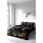 MONOHOME Çift Kişilik Nevresim Takımı Özel Dokuma Pamuk Saten 3D Digital Gold Leaf, monohome2605HF