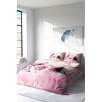 MONOHOME Çift Kişilik Nevresim Takımı Özel Dokuma Pamuk Saten 3D Digital Softrose Pembe 200x220, monohome4975HF
