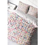 Monohome Colorful Lines Modern Renkli Çift Kişilik 200x220 cm Nevresim Takımı