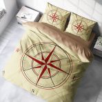 Monohome Compass 3D Pamuk Saten Çift Kişilik 200x220 cm Nevresim Takımı
