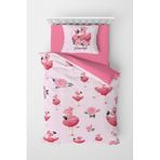 MONOHOME Flamingo Çocuk Nevresim Takımı 3D Pamuk Saten 160x220, monohome1887
