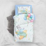 Monohome Flaying Rabbit 3D Pamuk Saten Bebek Nevresim Takımı Seti