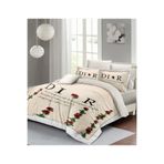 MONOHOME King Size 3D Dijital Baskılı Pamuk Nevresim Takımı Poetry Roses, monohome42332
