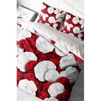 MONOHOME King Size 3D Pamuk Saten Çift Kişilik Nevresim Takımı 220x240cm, monohome47634
