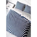 MONOHOME King Size Çift Kişilik Nevresim Takımı Lacivert Çizgili 220x240cm, monohome46538