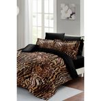 MONOHOME King Size Çift Kişilik Pamuk Saten 3D Zebra Nevresim Takımı, monohome43551