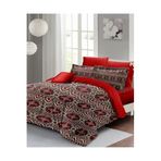 MONOHOME King Size Çift Kişilik Pamuk Saten Nevresim Takımı Kırmızı 220x240cm, monohome42431