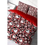 MONOHOME King Size Heart Lips 3D Çift Kişilik Nevresim Takımı 220x240cm, monohome47825
