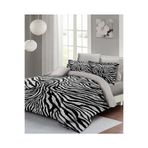 MONOHOME King Size Pamuk Saten Çift Kişilik Nevresim Takımı Classical Zebra, monohome67809