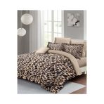 MONOHOME King Size Pamuk Saten Leopar Desenli Nevresim Takımı 220x240cm, monohome67854