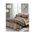 MONOHOME King Size Pamuk Saten Leopard Fabric Nevresim Takımı 220x240cm, monohome67762
