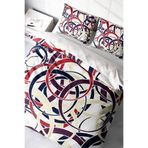 MONOHOME King Size Renkli Halkalar Modern Çift Kişilik Nevresim Takımı 220x240cm, monohome50030