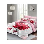 MONOHOME King Size Sevgililer Günü Çift Kişilik Nevresim Takımı Kırmızı 220x240cm, monohome43209