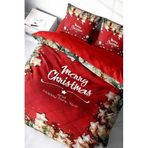 MONOHOME KING SIZE Yılbaşı Süsü Merry Christmas Çift Kişilik 3D Nevresim Takımı, monohome45326