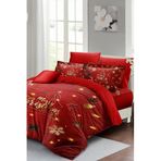 MONOHOME King Size Yılbaşı Temalı Geyik Desenli Nevresim Takımı, monohome43902