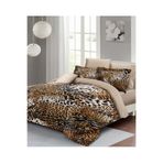 MONOHOME King Size%100 Pamuk Saten Çift Kişilik Nevresim Takımı Wild Leopard, monohome67779
