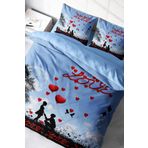 Monohome Love Balloon 3D Renkli Çift Kişilik 200x220 cm Nevresim Takımı
