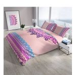 Monohome Mandala 3D Pamuk Saten Çift Kişilik 200x220 cm Nevresim Takımı