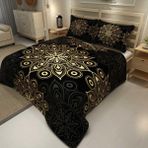 Monohome Motif Design Jakar Dokuma Pamuklu 3d Dijital Baskı Pike Takımı