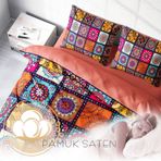 Monohome Nakkaş 3d Pamuk Saten Çift Kişilik Nevresim Takımı