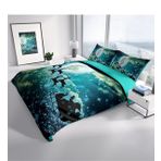 Monohome Ny Deer 3D Dijital Baskılı Renkli Çift Kişilik 200x220 cm Nevresim Takımı