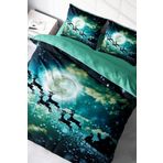 Monohome NY Deer 3D Pamuk Saten Çift Kişilik 200x220 cm Nevresim Takımı