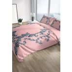 Monohome Pink Baraque 3D Pamuk Saten Çift Kişilik 200x220 cm Nevresim Takımı