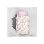 Monohome Pink Giraffe 3D Pamuk Saten Bebek 100x150 cm Nevresim Takımı