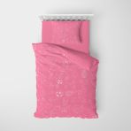 Monohome Pink School 3d Pamuk Saten Çocuk Nevresim Takımı