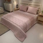 Monohome Pink Sumurg Jakar Dokuma Pamuklu 3d Dijital Baskı Pike Takımı