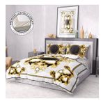 Monohome Premium Luxury 3D Saten Pamuk Gold Brand Çift Kişilik Nevresim Takımı