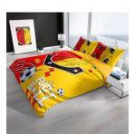 Monohome Red & Yellow 3D Renkli Çift Kişilik 200x220 cm Nevresim Takımı