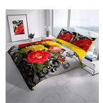 Monohome Rose1006 3D Dijital Baskılı Çift Kişilik Nevresim Takımı