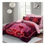 Monohome Sevgililer Günü %100 Pamuk Saten Love U Çift Kişilik Nevresim Takımı