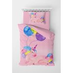 MONOHOME Unicorn Balloons 3D Bebek Nevresim Takımı 100x150 cm, monohome6603